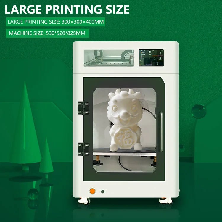 High precision 300*300*400mm 3D printer machine FDM Fast Speed 3D lmpresor Printer with Large Size