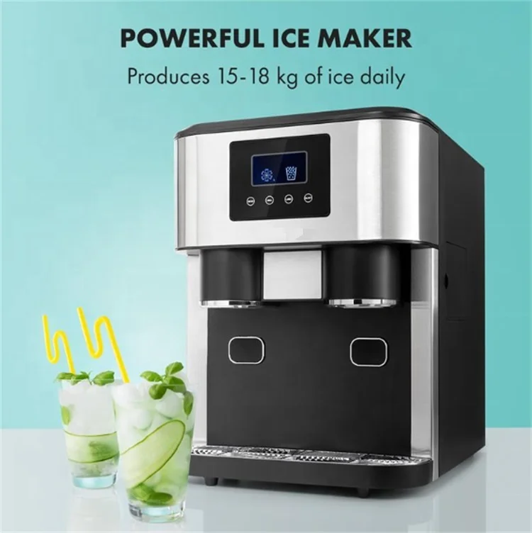 Amazon Popular Maquina de hielo Ice Dispenser with Crusher plus Cold Water Kitchen Instant Mini Ice Making Machine