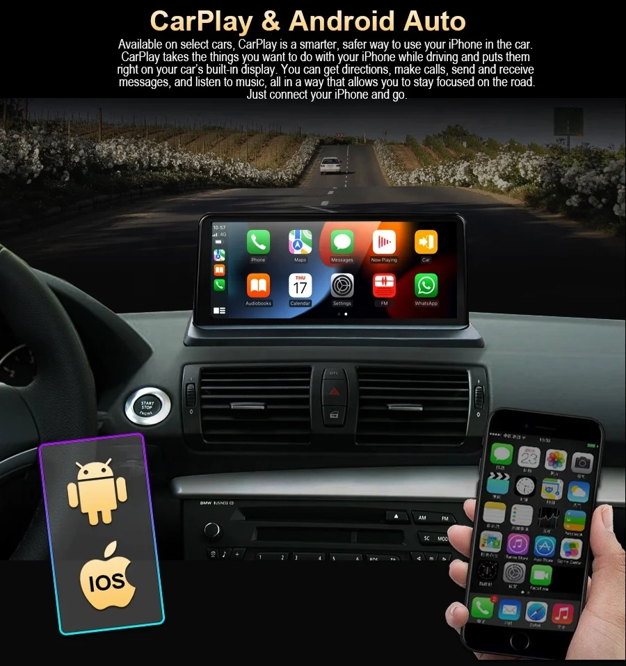 RUISO F100 Car Radio Android  Car Player For BMW X1 F48 NBT Car Stereo GPS  Carplay Android auto multimedia receiver all in one