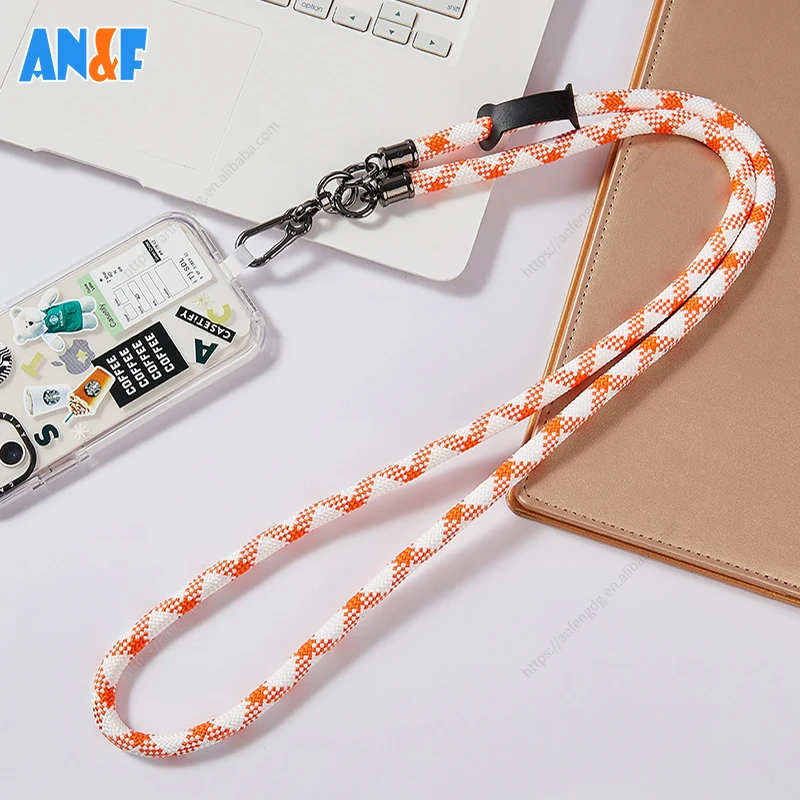 Hot sale new suitable for mobile phone lanyard diagonal cross can back set safety mobile phone rope