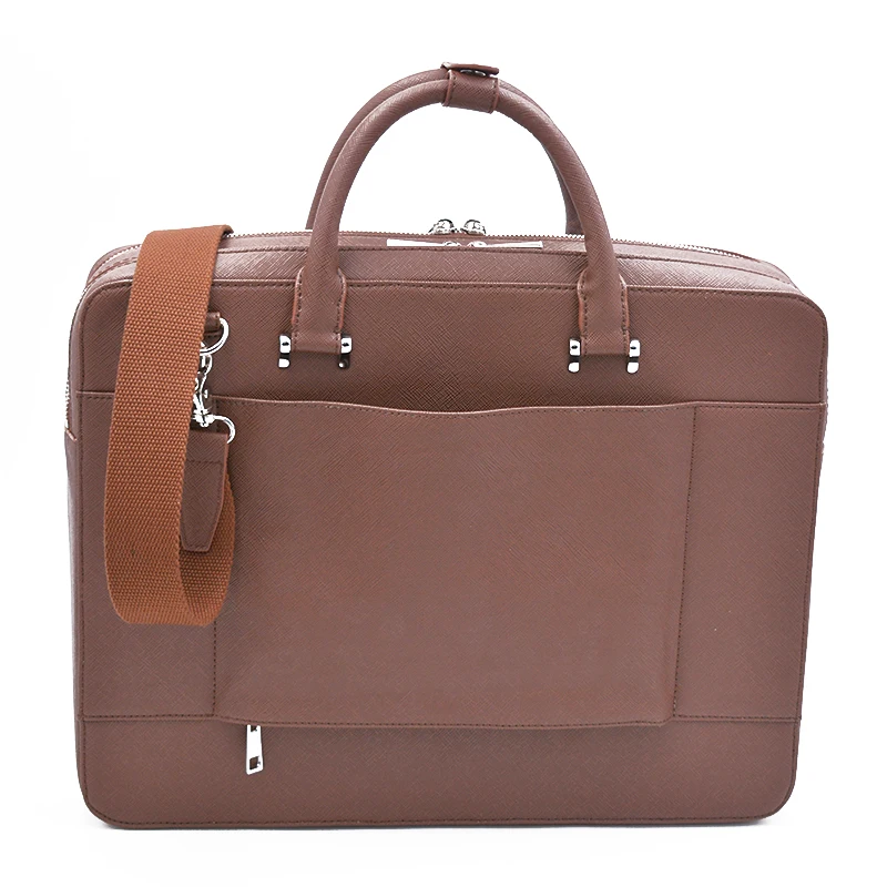  Fashional luxury vintage genuine leather business office bag briefcase Laptop Litigator Briefcase Executive
