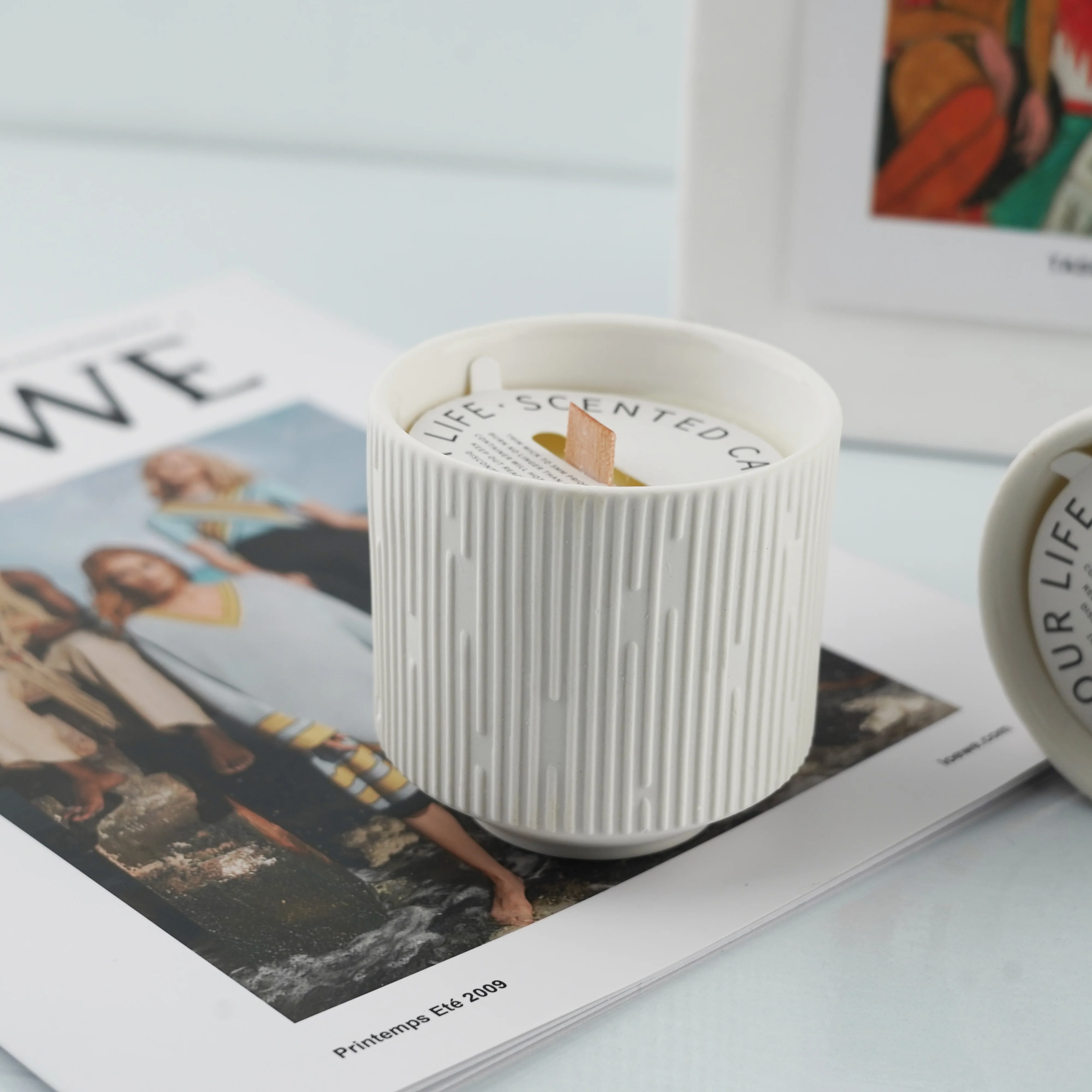 RF Union Factory Directly Wholesale Luxury Design White peach oolong Scented Candles