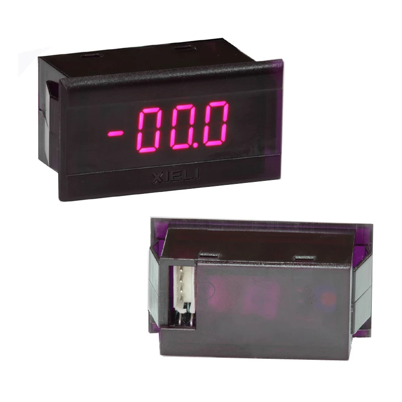 2 wires connection digital LED display small 100v dc volt meter