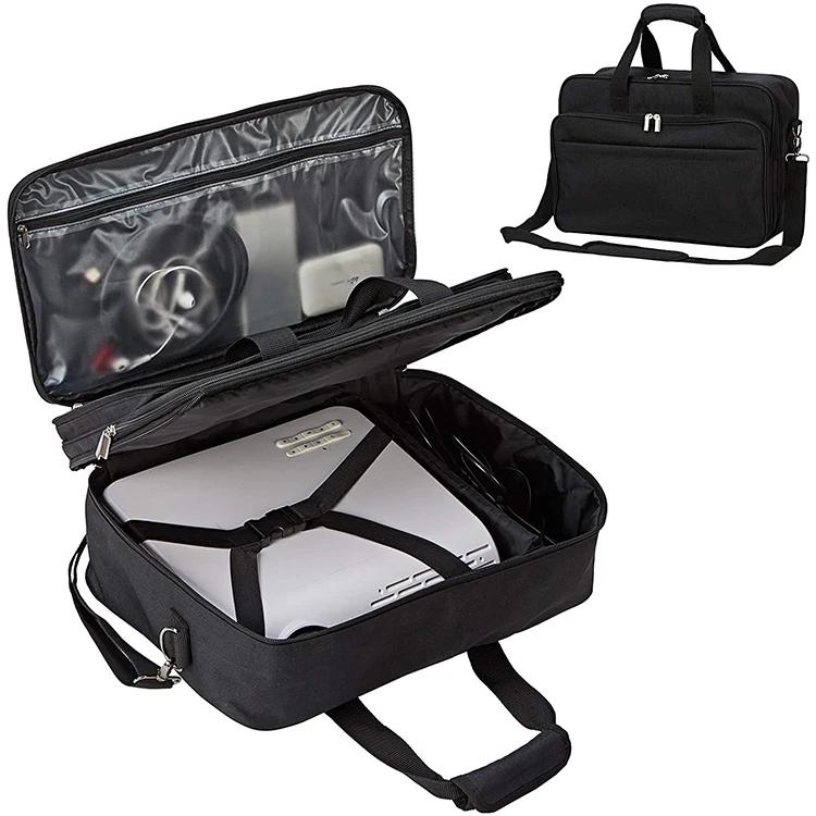 Projector Case Projector Bag Compatible with Most Major Projectors with Accessories Storage Pockets