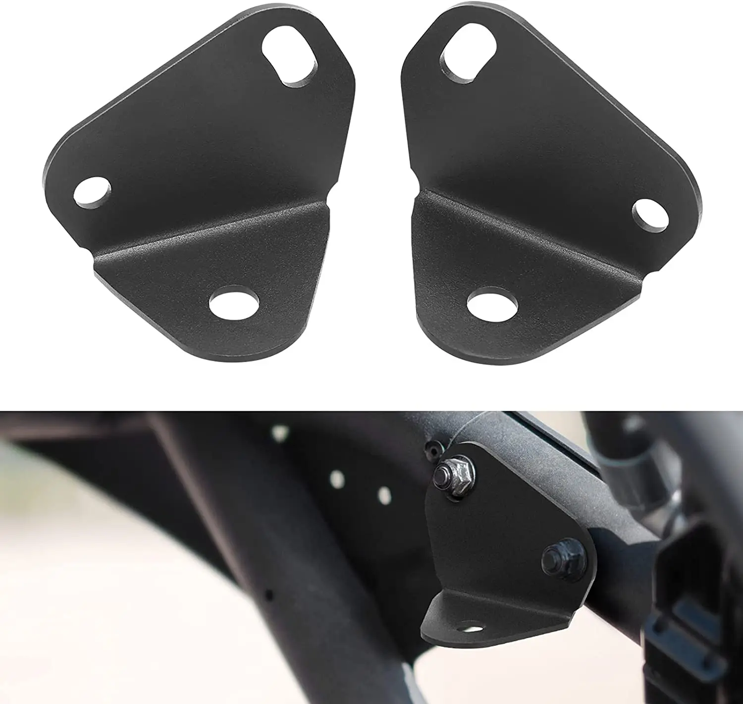 Rear Pillar Flag Antenna Mounting Brackets Adjustable for LED Whip Light Compatible with Can Am Maverick  3 2017 2018 2019  2 Pa