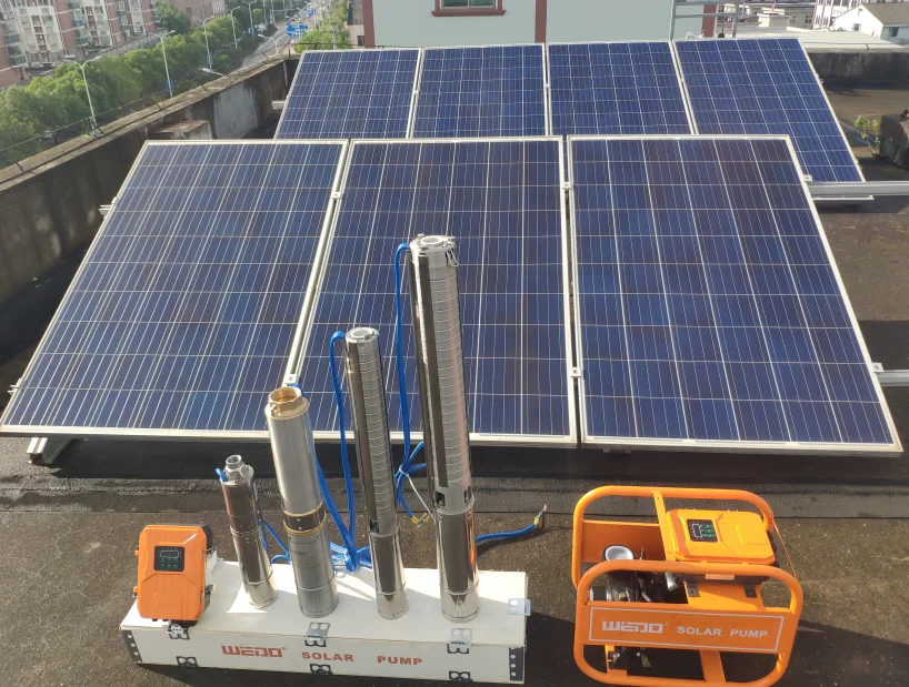 wedo 4inch 48v 750w 1hp Stainless Steel  Brushless DC Solar irrigation submersible deep well Water Pump