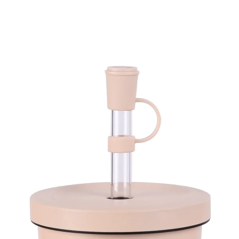 Wholesale new silicone straw dust plug simple cute milk tea shape straw cover decorative beverage sealed straw cover
