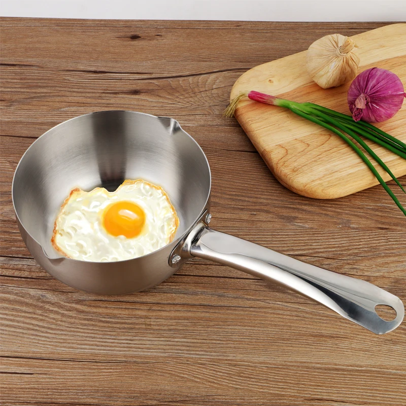 Factory direct selling stainless steel 18/20/22 cm die cast cooking pot mini sauce pan,stainless steel Korea pot