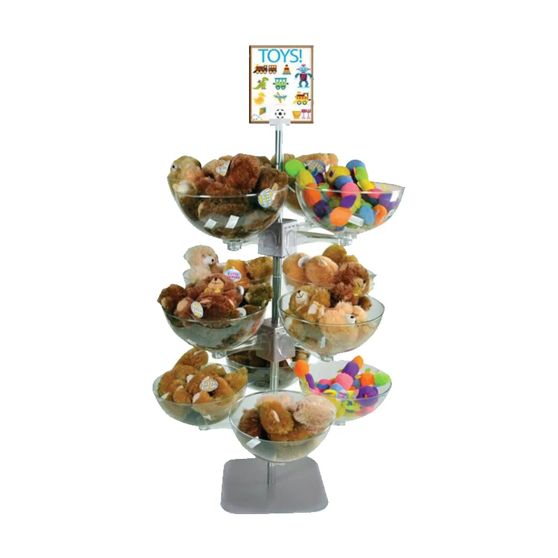 Bevis Modern Acrylic Light Duty Plush Toy Display Stand OEM Single-Sided for Supermarket Store Shelves