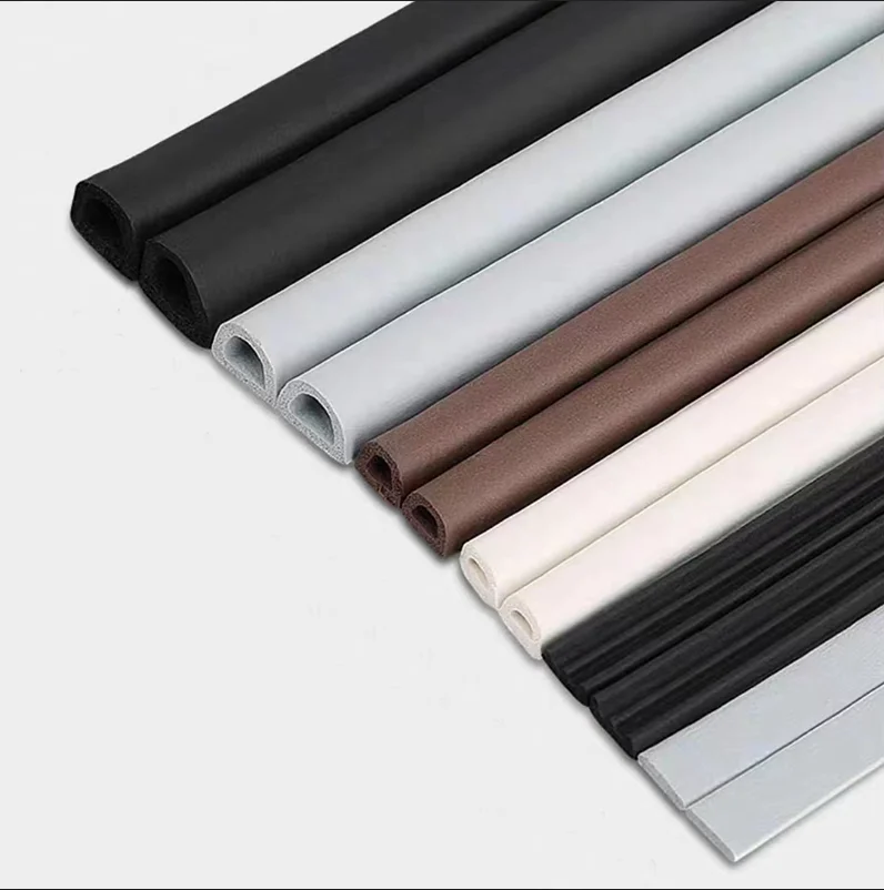 Self-adhesive D B P Z Shape Car Door Seal Strip Rubber Noise Insulation Weatherstrip Soundproof Foam Sponge Seal Strip