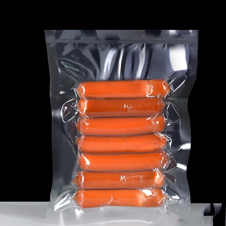 Changxi Pack Transparent Clear Plastic Nylon Compress Meat Vacuum Frozen Food Storage Packaging Bag