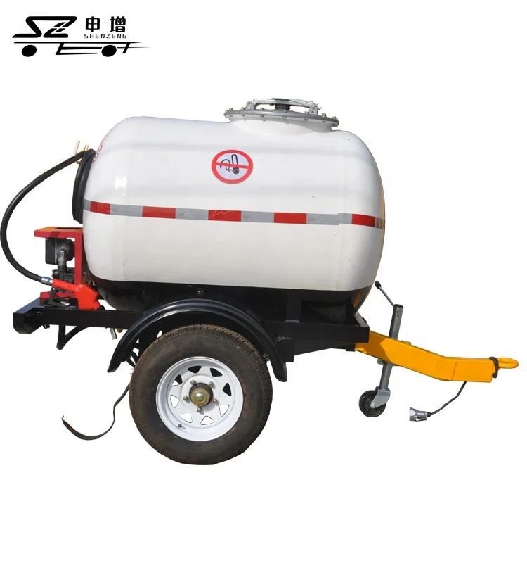 1000L 1500 liter portable fuel tanker semi trailer for transportation