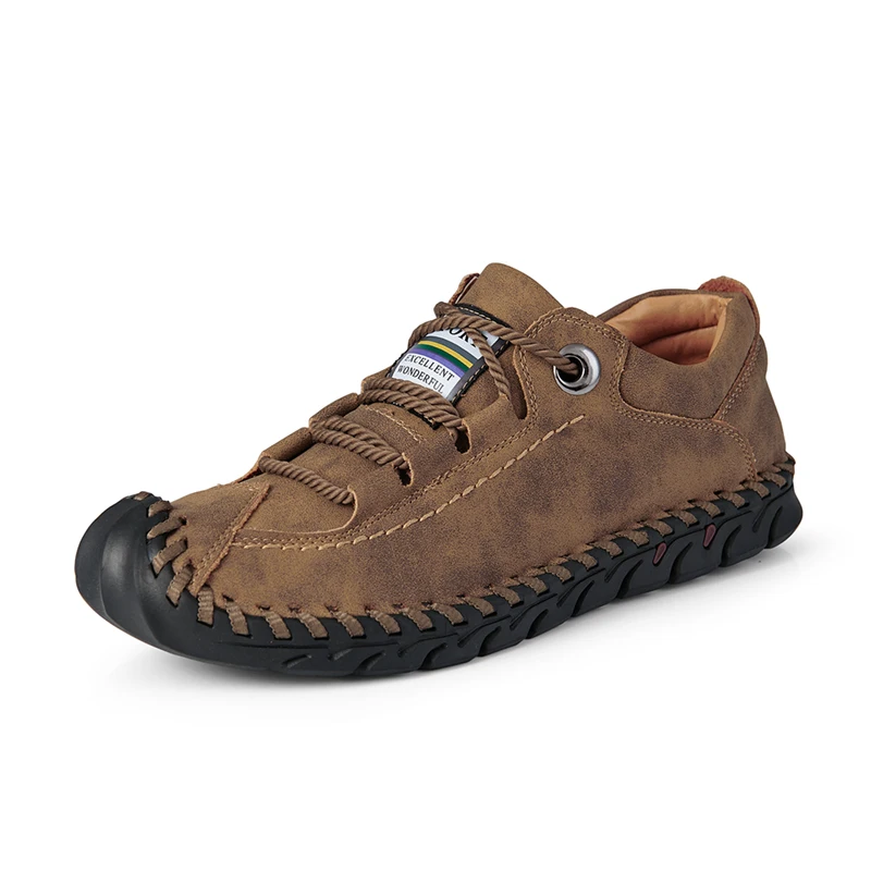 Stylish Casual handmade man handmade leather men casual shoes size 38-48