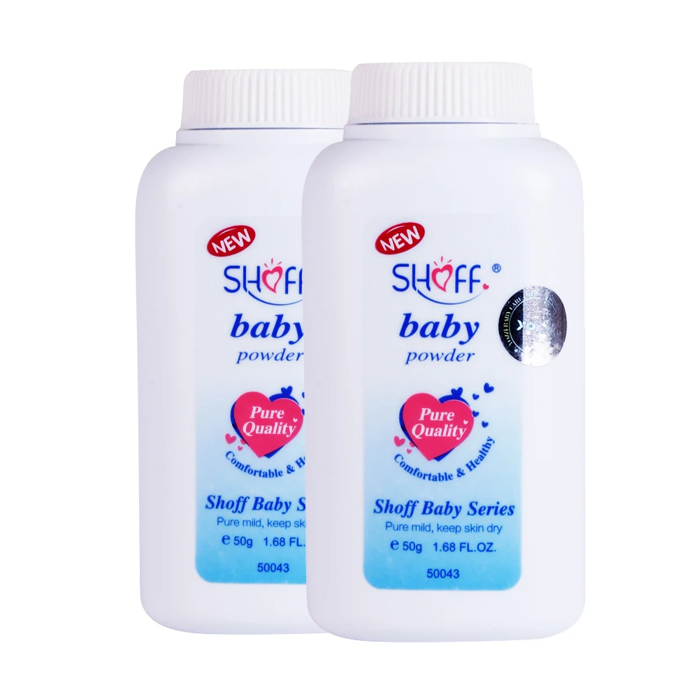 SHOFF body powder 50g skin care baby bad time powder with private label