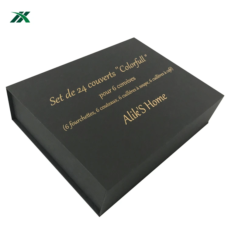 
Custom Knife Spoon Fork Set Packaging Collapsible Cardboard Box Paper Gift Box 