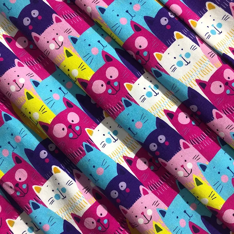 
Low MOQ buy fabric produce cotton material stretch cotton lycra fabric for pajamas 