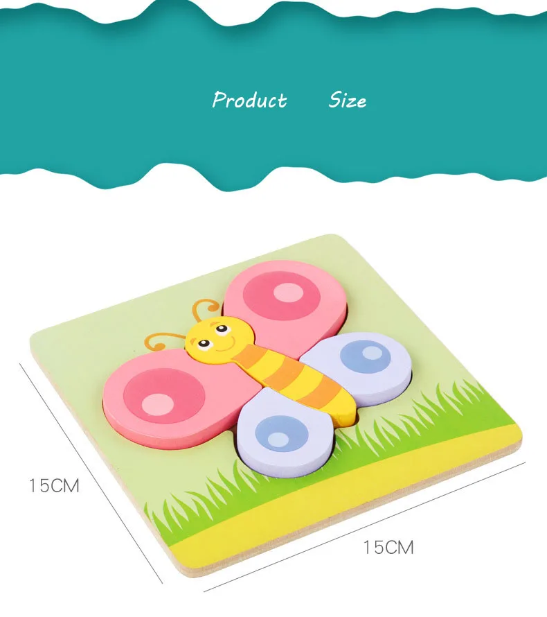 2022 Hot Selling New Designs Wooden 3D Puzzles montessori Game Toys Children wood jigsaw puzzle Educational Toys