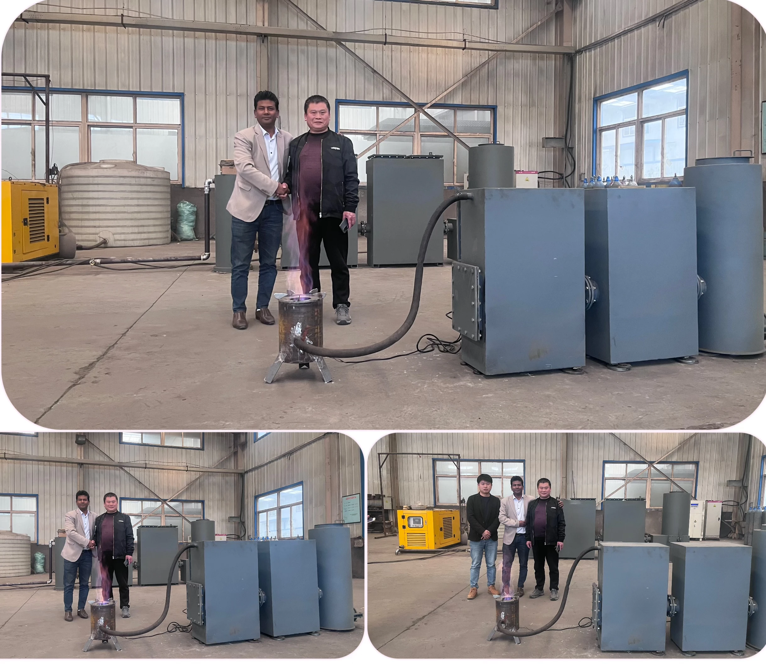 Gas generation equipment wood gas generator biomass burner pellet stove syngas gasifier for generate electricity from husk