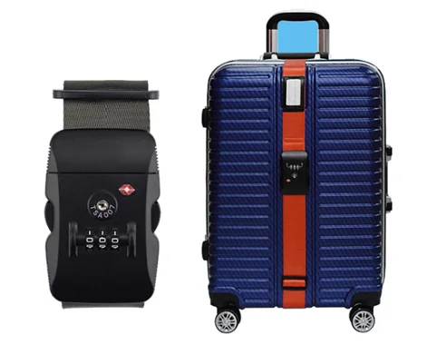 Security Lock Travel Strap Suitcase Baggage Bag Belt 3-Dial TSA Approved Luggage Straps