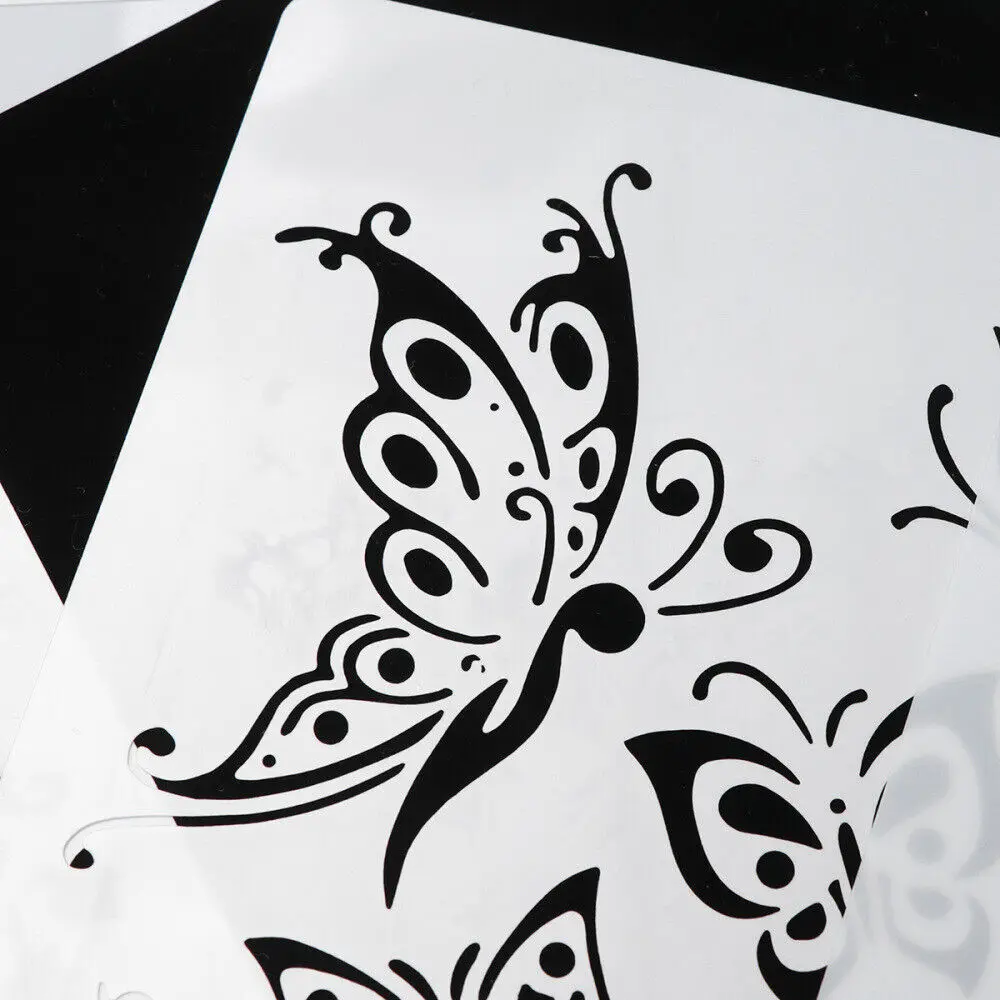 Wholesale custom Plastic Stencils Art Painting Template Student Stencil for Art And Craft Art Drawing