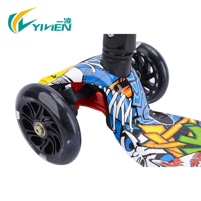 3 Wheel Kids plastic Scooter foldable kick scooter