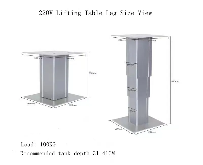 High Quality 220V Electric  Lifting Column Linear Actuator Aluminum Table Leg