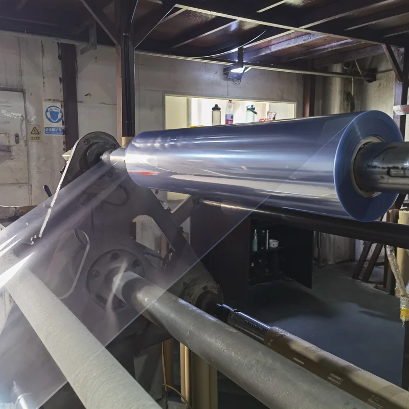 PVC plastic roll food grade pvc sheet rigid clear pvc film roll for folding box
