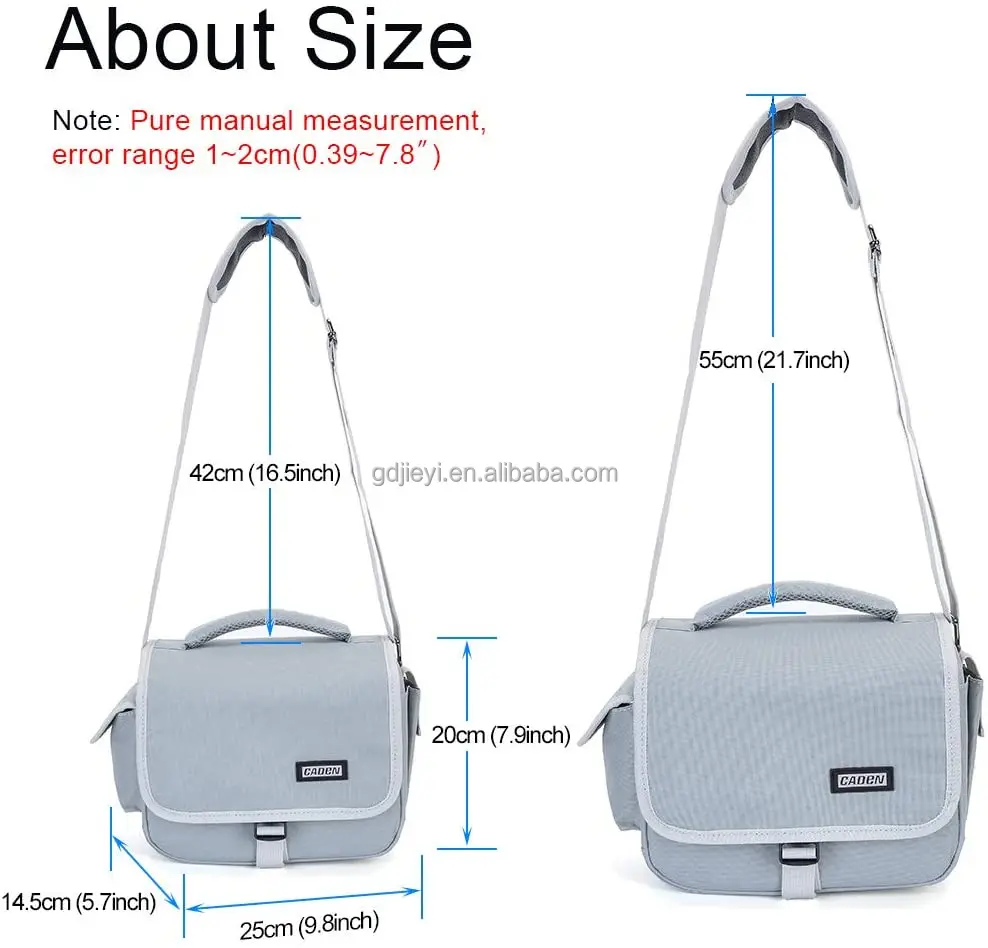 Чехол-сумка для камеры на плечо Crossbody сумка совместимый Nikon Sony цифровых зеркальных однообъективных камер SLR беззеркальных фотоаппаратов и линзы серого