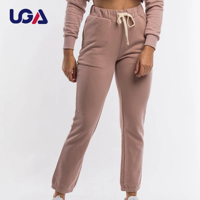 Track Pants Women Wholesale Custom Plain Cotton Workout Sweat Pants Loose Fit Casual  Sports Womens Joggers