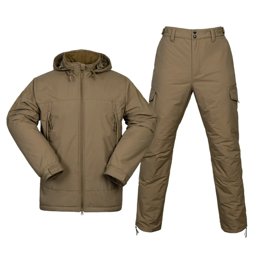 DF F7 Camouflage Winter Warm Uniform Suit CP FG Camouflage k Haki Black Green Padded Jacket and Pants Warm