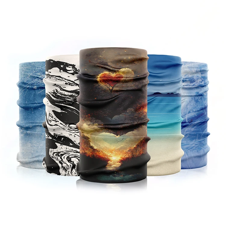 China Supplier Customized Buffss Bandanas Headwear Custom Seamless Tube Bandana