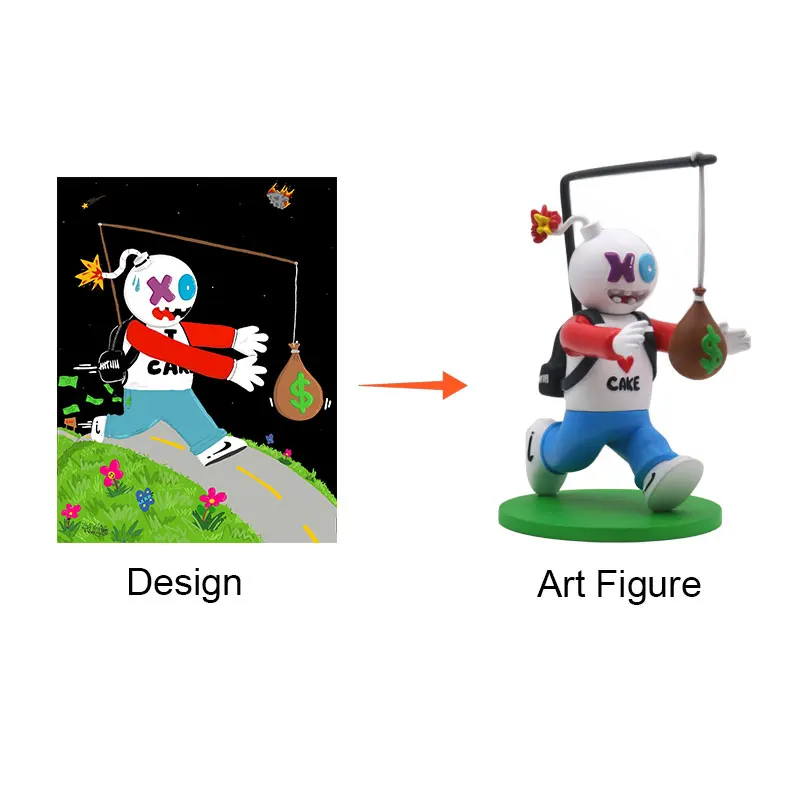 custom OEM Collectible NFT Vinyl Art Pvc Action Figure 3d Printing Service Customized Cute Toys Model Figurines