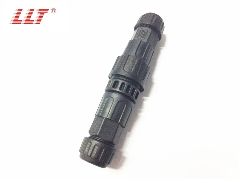 Outdoor 2 3 4 pins waterproof welding cable connector,M19 male and female threaded electrical connectors