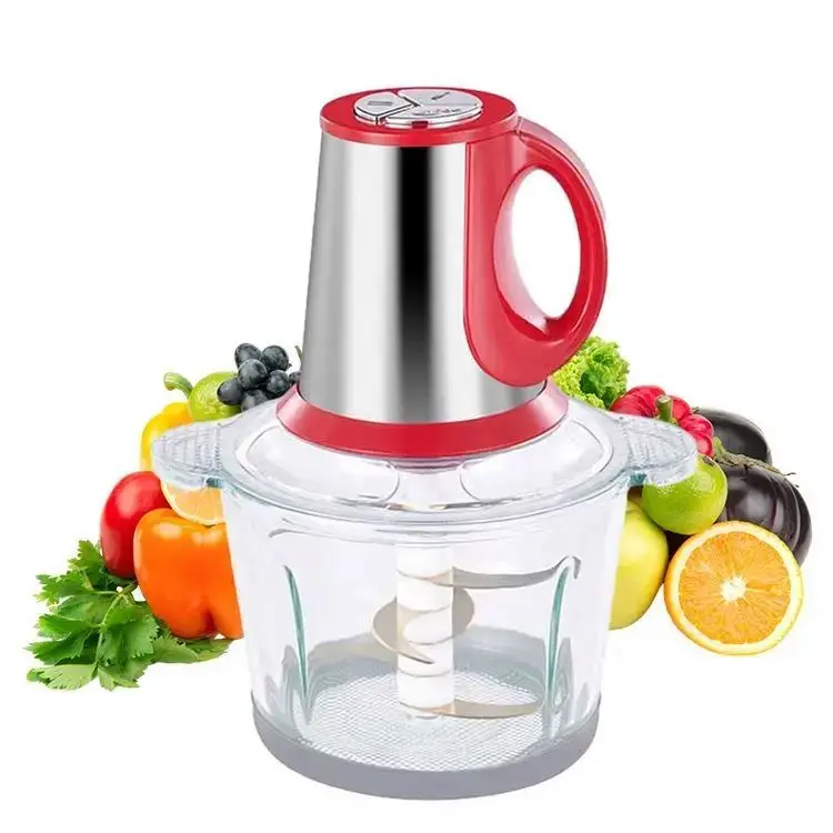 Food 400w 1.2l mini glass, container link plus processor electric vegetable chopper/