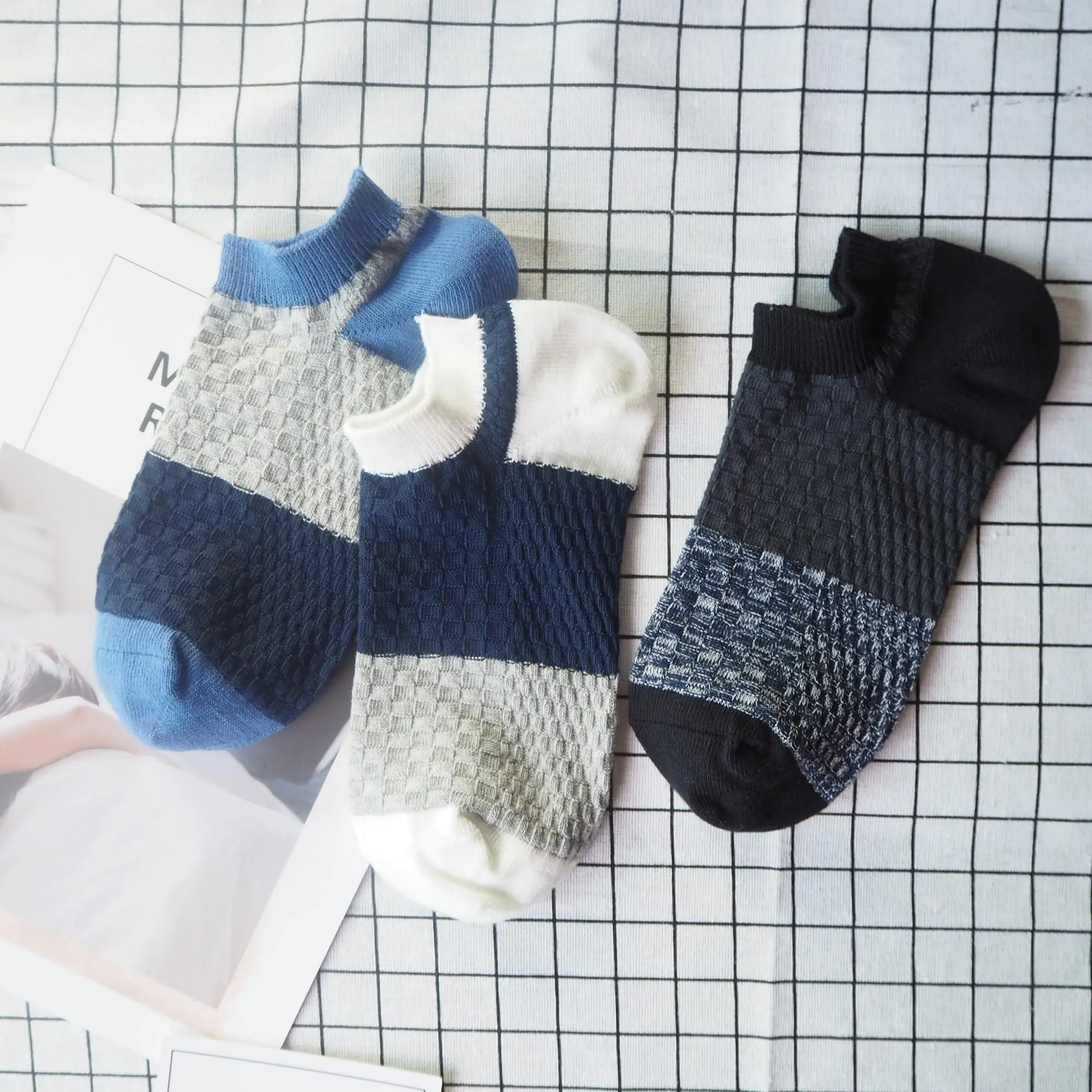 Hot Sell Custom Factory Price Cheap Ankle Socks Wholesale Liner Socks Cotton Casual Breathable Short Mens Boat Socks