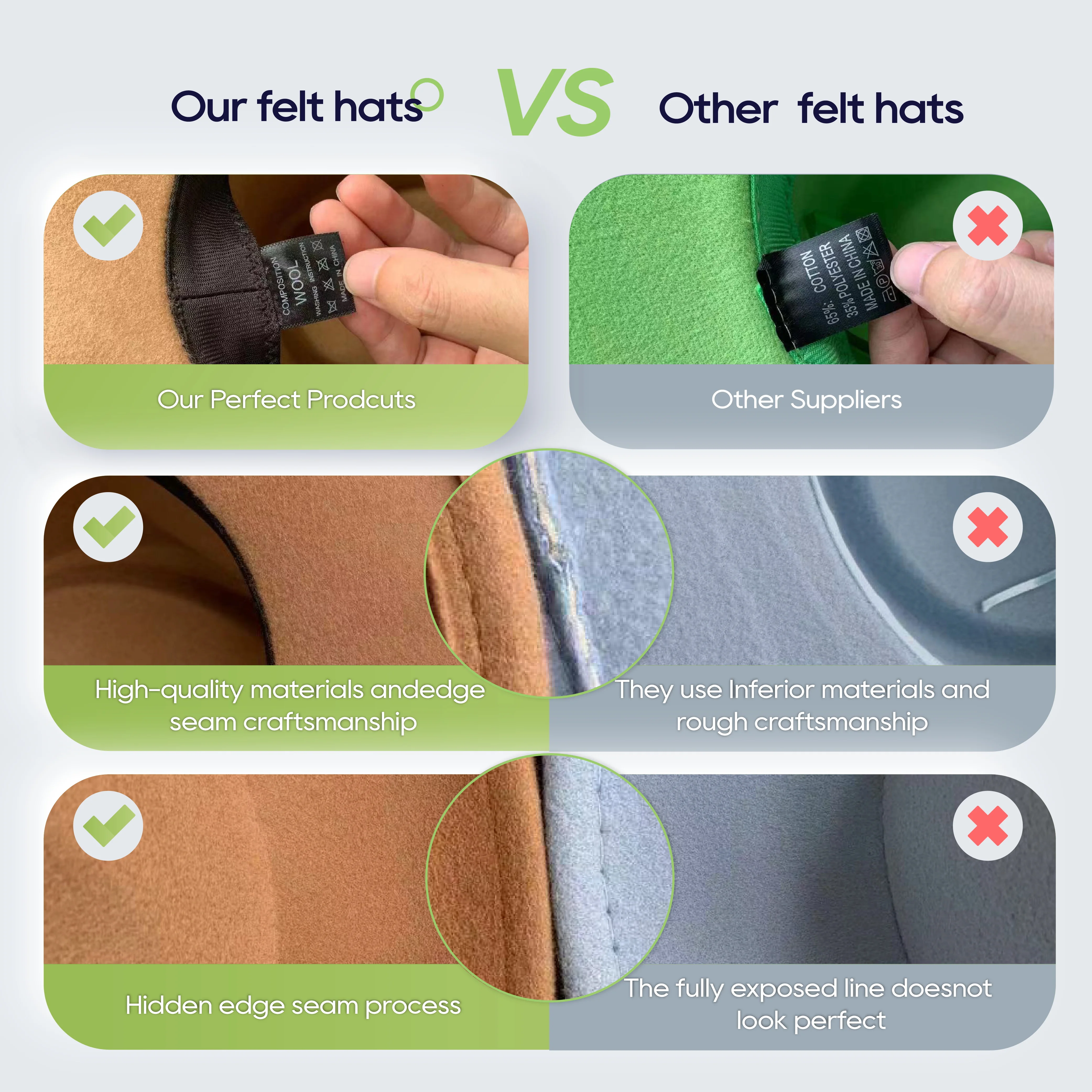 Shinehats OEM 2024 New Fashion Light Camel Cowboy Hat Sombrero 100% Australian Wool Rabbit Wide Brim Breathable Fedora Hats