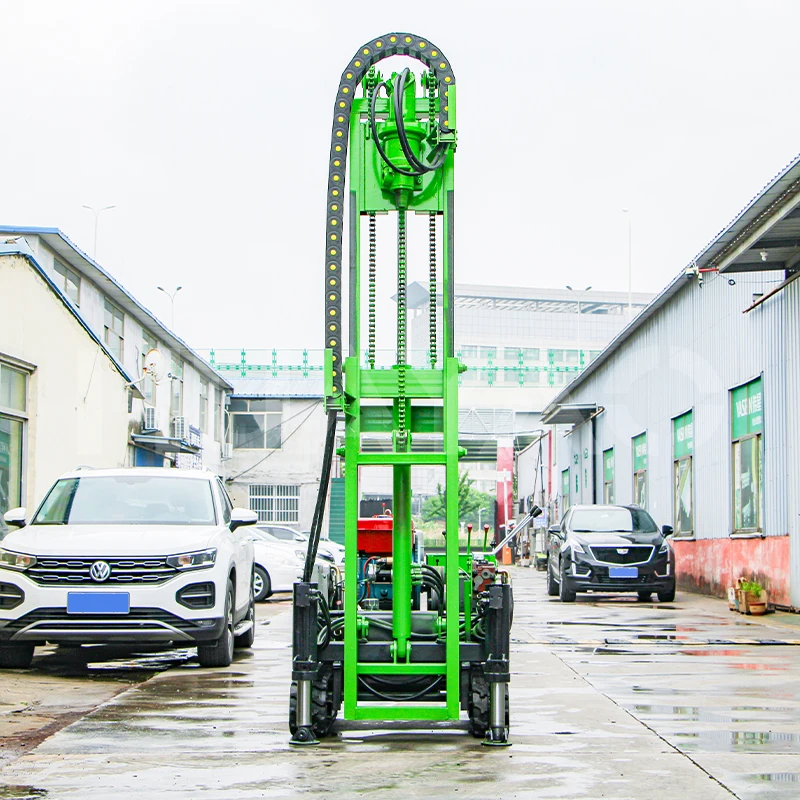HUAYAO hydraulic photovoltaic micropile pile driver drill machine for rock