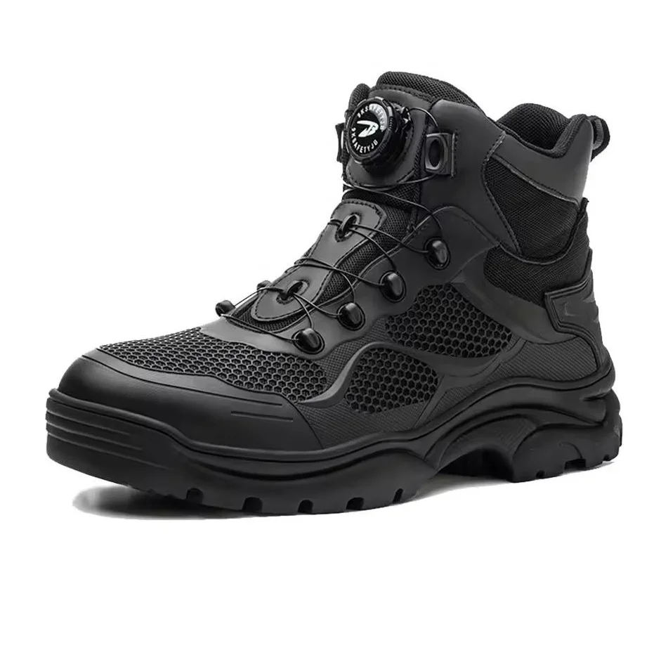Hot Sale Sneakers Cheap Sport Shoes Botas De Seguridad Para Hombre Rotary Hiking Buckle Safe Shoes