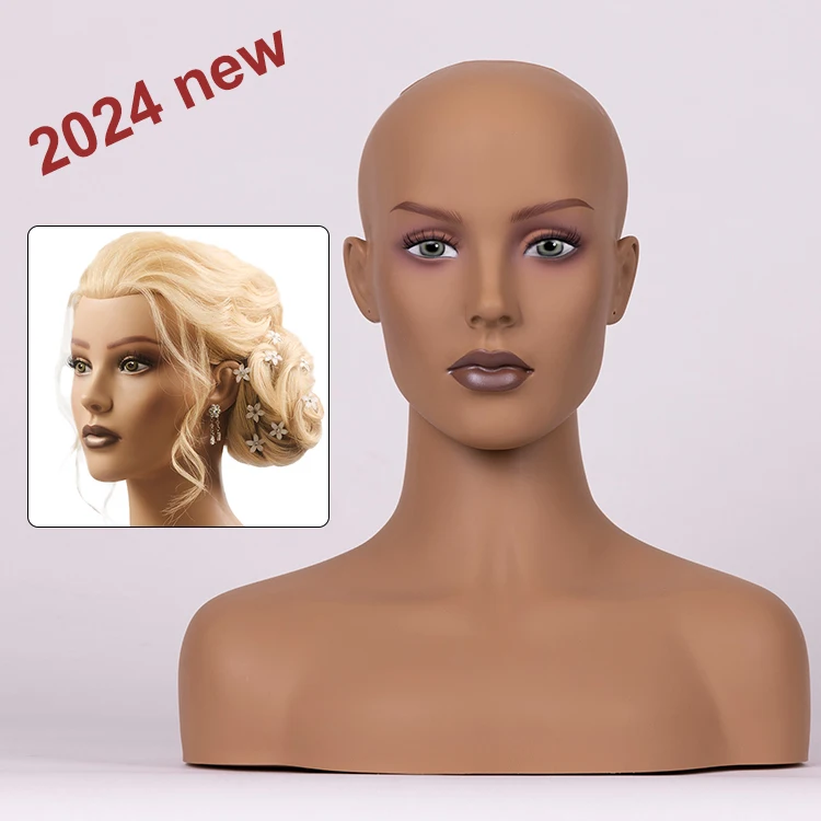 HUAYANG Wholesale Beautiful High Quality Wig Realistic Mannequin Head for Wig Display