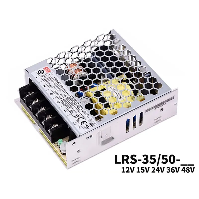High Quality 50W 24V 2.2A DC LRS-50-24 Mean Well SMPS Power Supply for LED strip cctv
