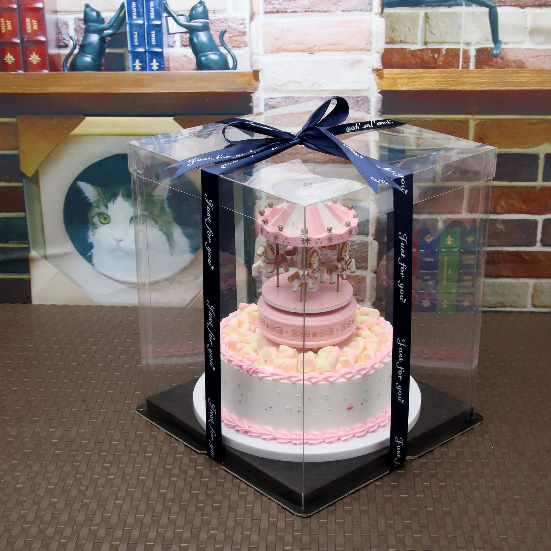 
Wholesale Clear Cake Box Container Transparent Square Plastic Square Individual Cake Boxes 