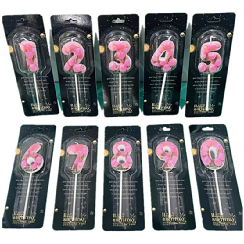 Оптовые Пользовательские 0-9 день рождения торт номер свечи для вечеринки и свадьбы