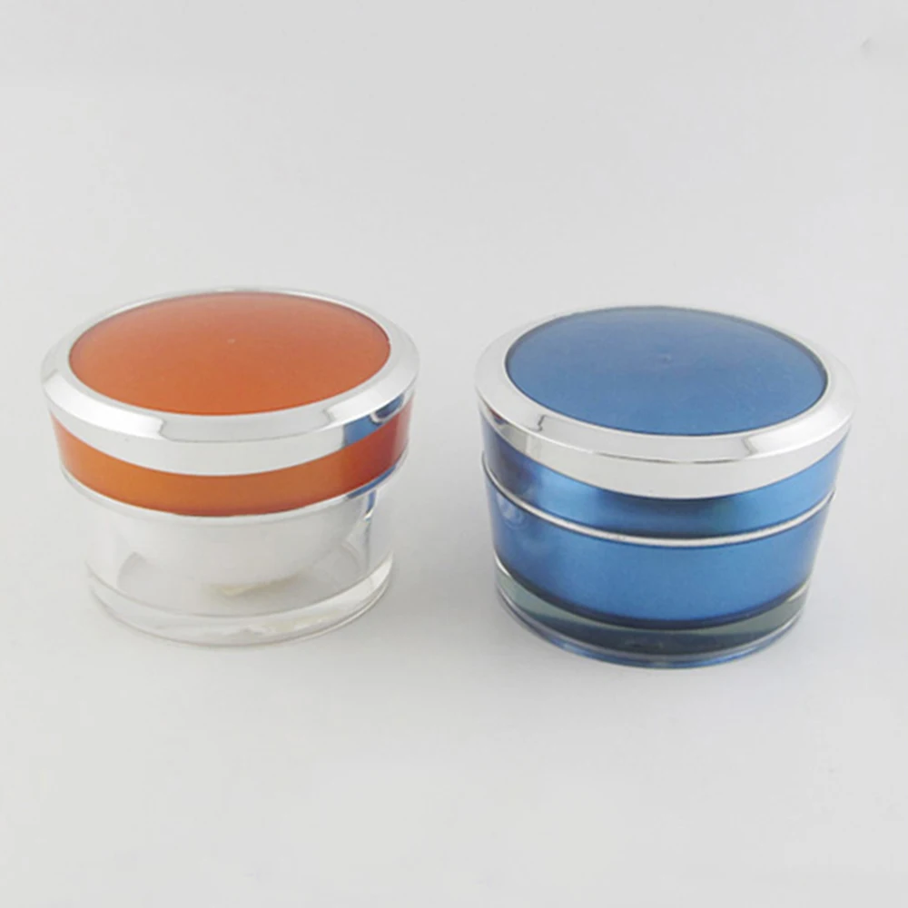 2g 5g 10g 15g 30g 50g Purple Acrylic Cosmetic Cream Jar Container for Nail Gel