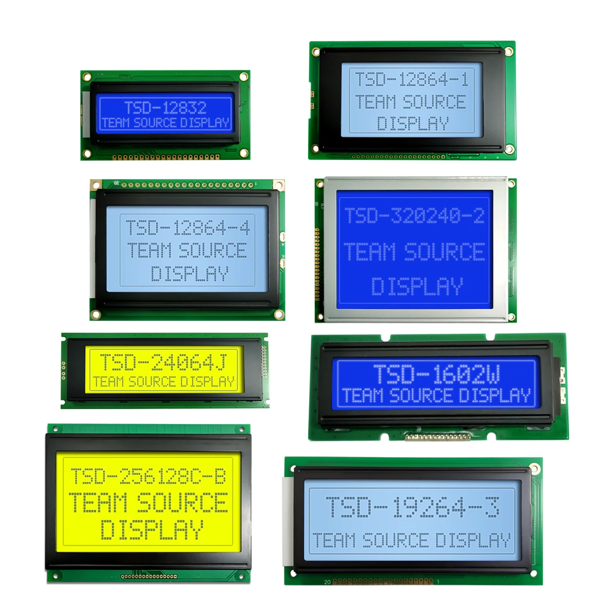 Custom 16x2 20x4 128x64 240x128 320x240 128x128 128x32 320x240 256x128 Segment Graphic Monochrome LCD Display