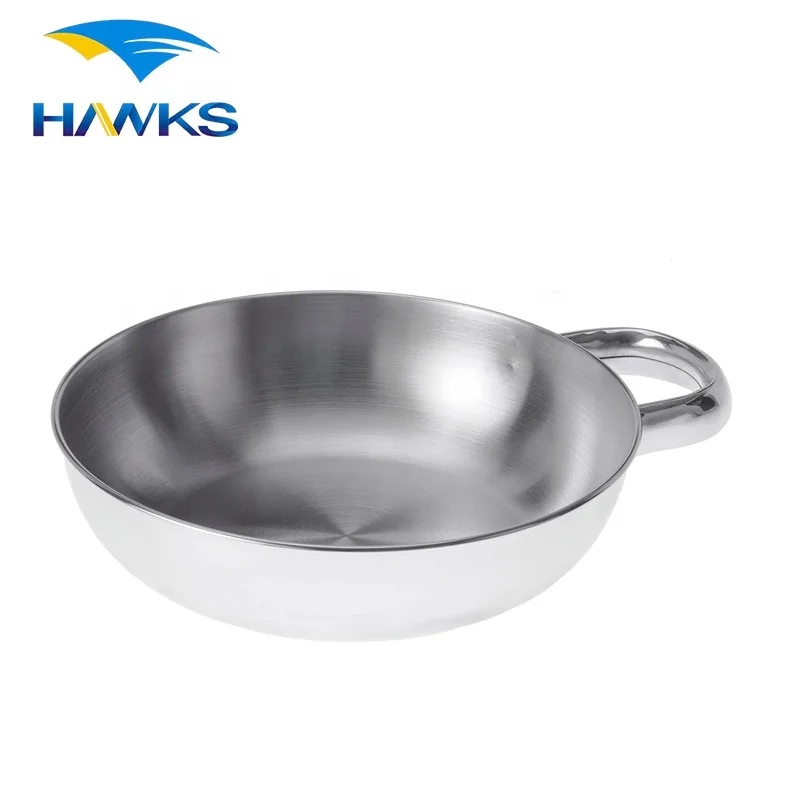 CL1D-A1905 Comlom Portable Outdoor Stainless Steel Bowl With Handle