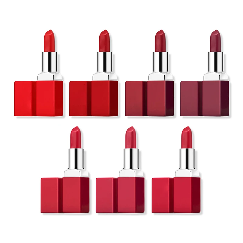 High Shine Finish Natural 8 Hours Delivers Long-lasting Color Nourish Lipstick Red