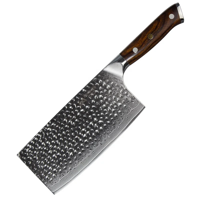 Damascus Steel Blank Blade Knives Daily Kitchen Cooking Cutting Durable Kitchen Tools Chopper Chopping Knife