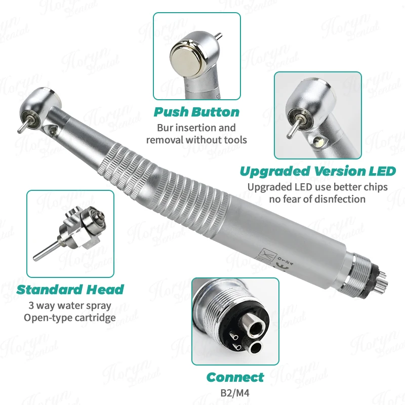 Hot Sale k-a-v-o  High Speed E-Generator Self-Illuminate LED Dental Portable  Handpiece Ceramic Bearing