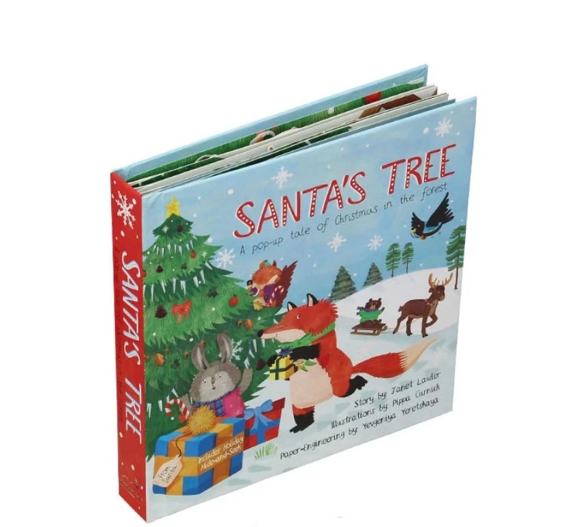 print die cut customized children cardboard book