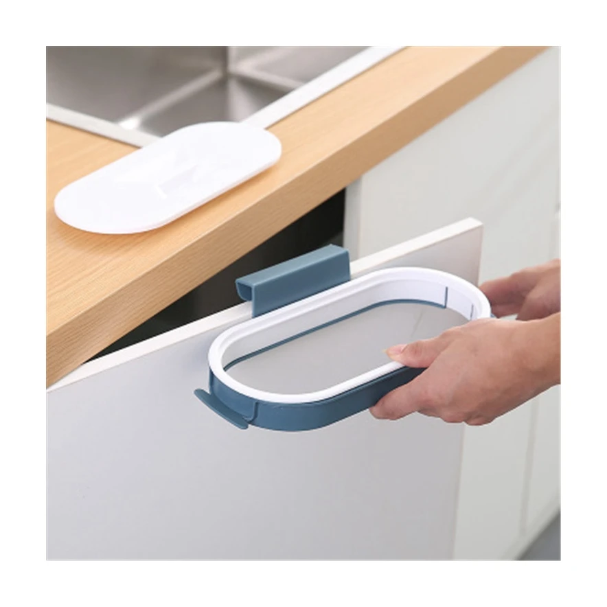 822-10 Trash can cabinet door rack storage shelf household garbage bracket hanging
